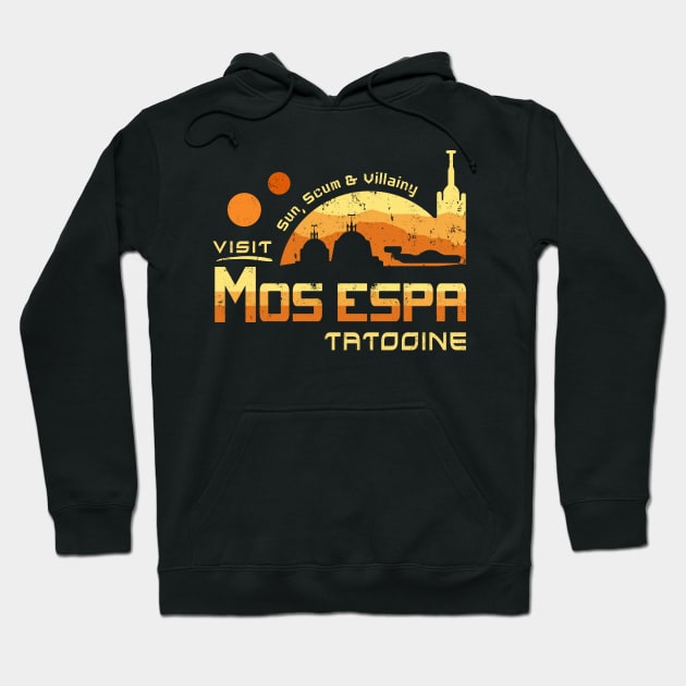 Visit Mos Espa Tatooine Hoodie by Immortalized